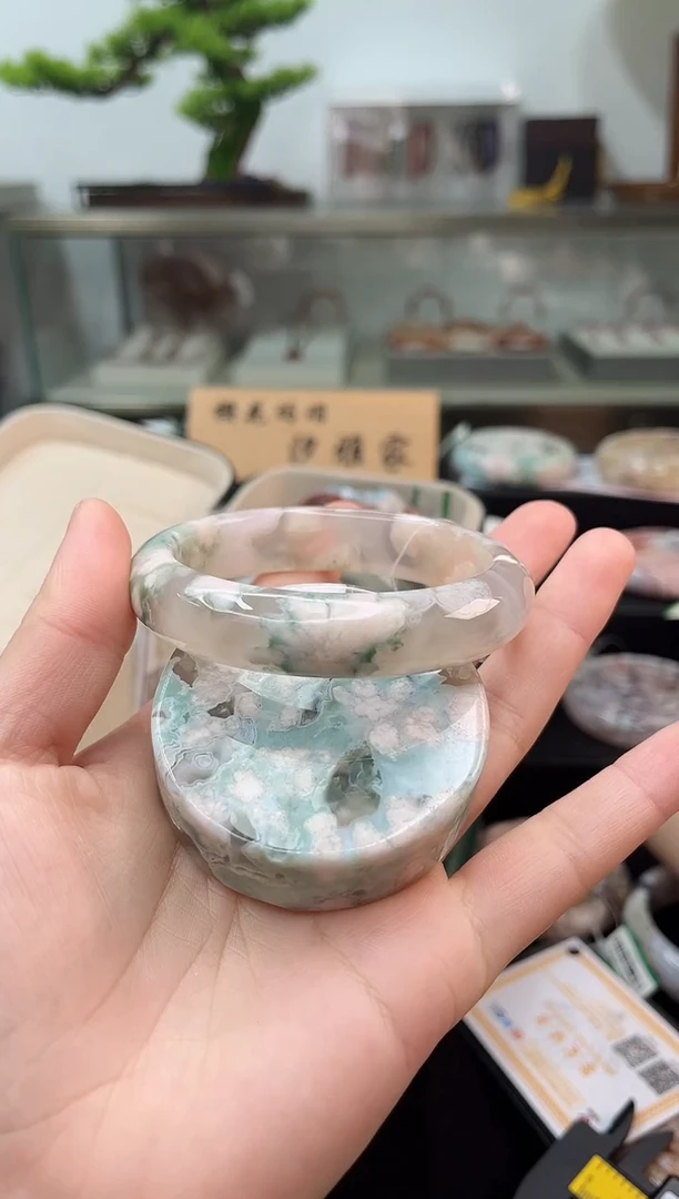 未镶嵌手镯石英质玉59圈口（赠品镯心）3S9545