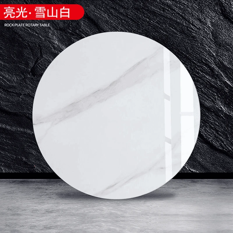 餐桌补差链接旋转餐厅圆形意式家用轻奢极简客厅极简饭桌