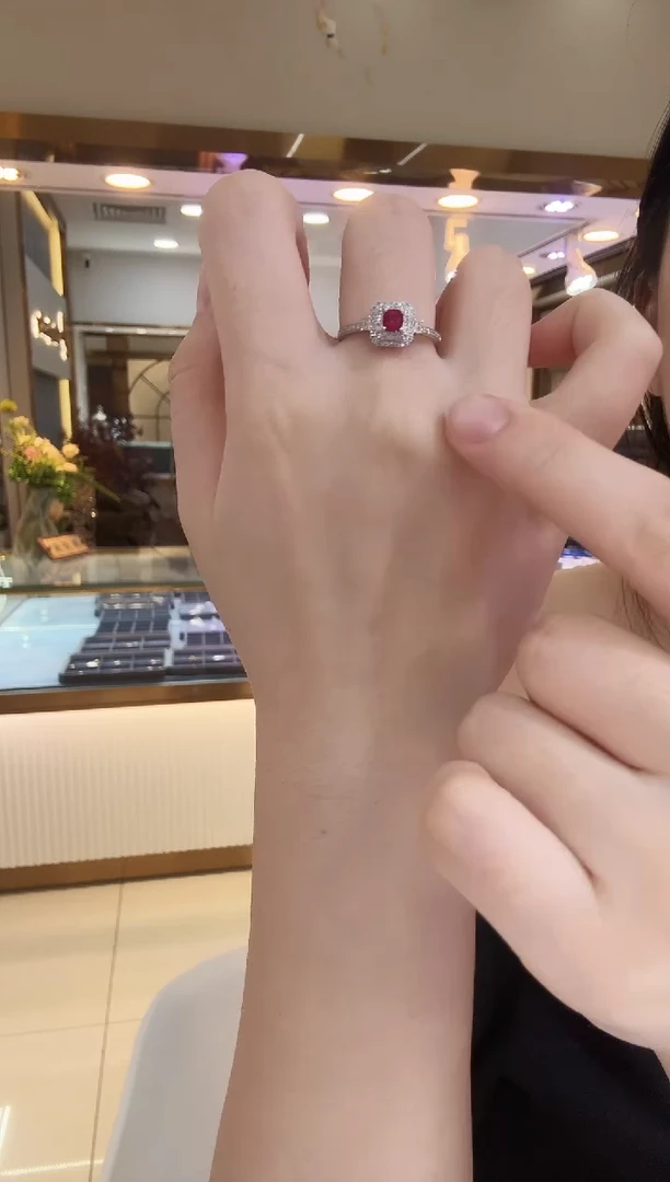 18K金镶嵌戒指红宝石240906102734