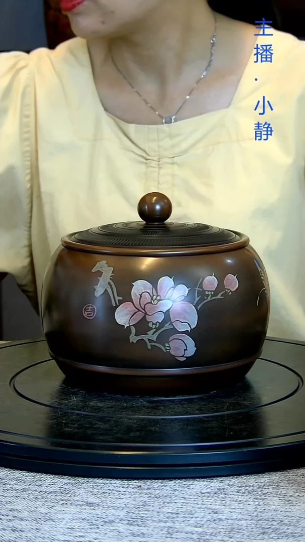 全手工紫陶茶罐精磨微瑕疵176
