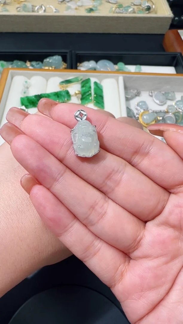 【闪购商品】翡翠颈饰银S925镶嵌TZG0119126