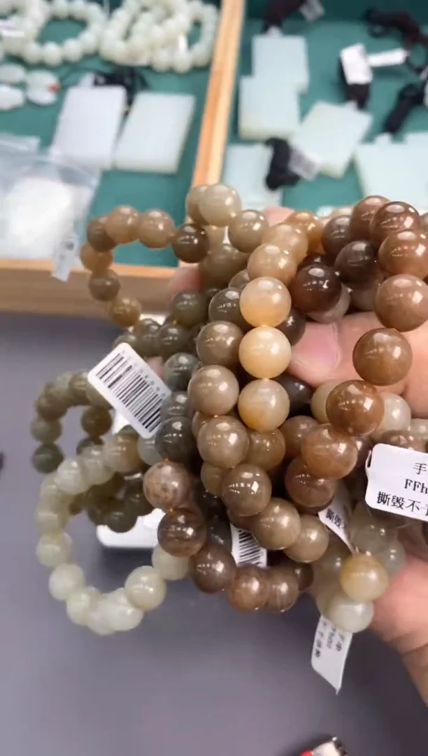 手串未镶嵌和田玉手串卡12拍一发一多样性发货