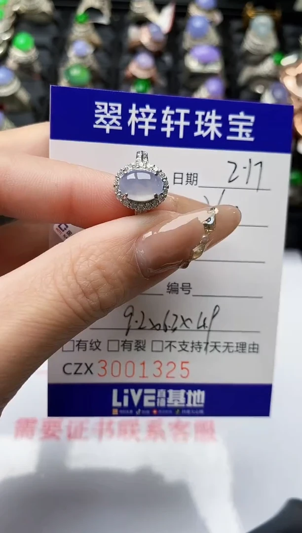 【闪购商品】翡翠戒指银S925镶嵌/1325