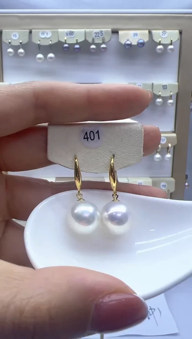 【闪购商品】淡水珍珠耳饰银S925镶嵌401