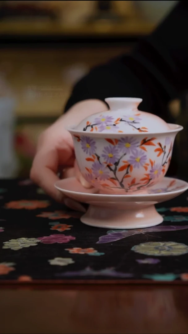 杯景德镇陶瓷杯碗柴烧多人