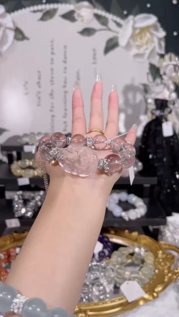 【闪购商品】水晶手链未镶嵌天然水晶默认微瑕 多样性发货发其一
