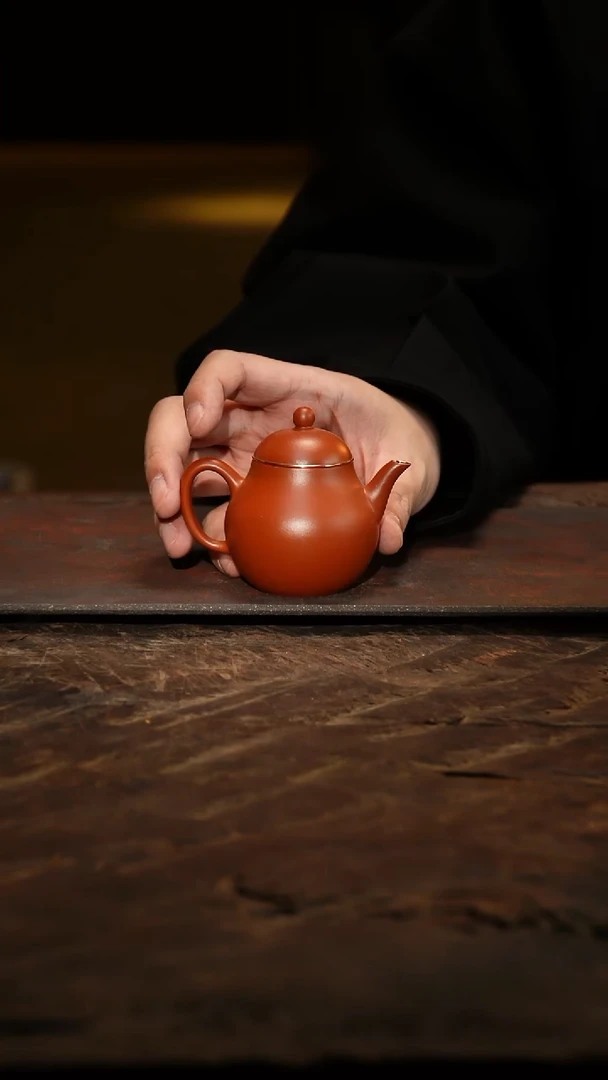 紫砂茶叶罐大号红颜