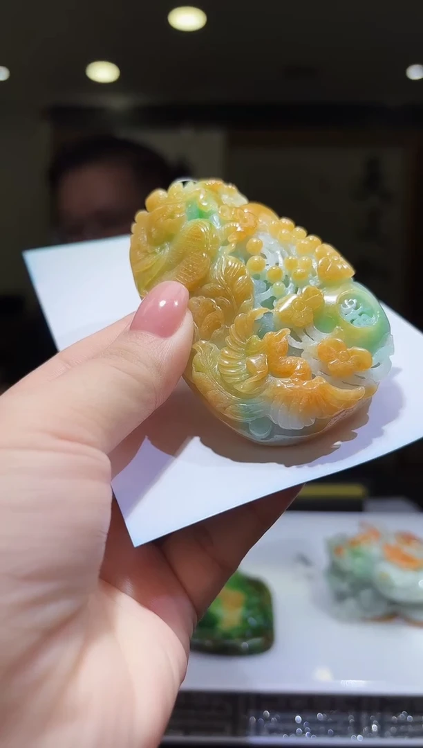 未镶嵌定制翡翠03/0915/C/龙凤