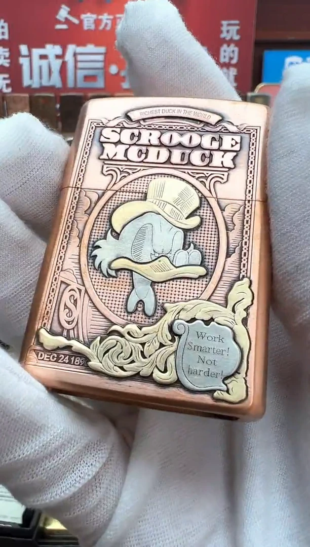 铜紫铜重甲镶嵌暴富鸭