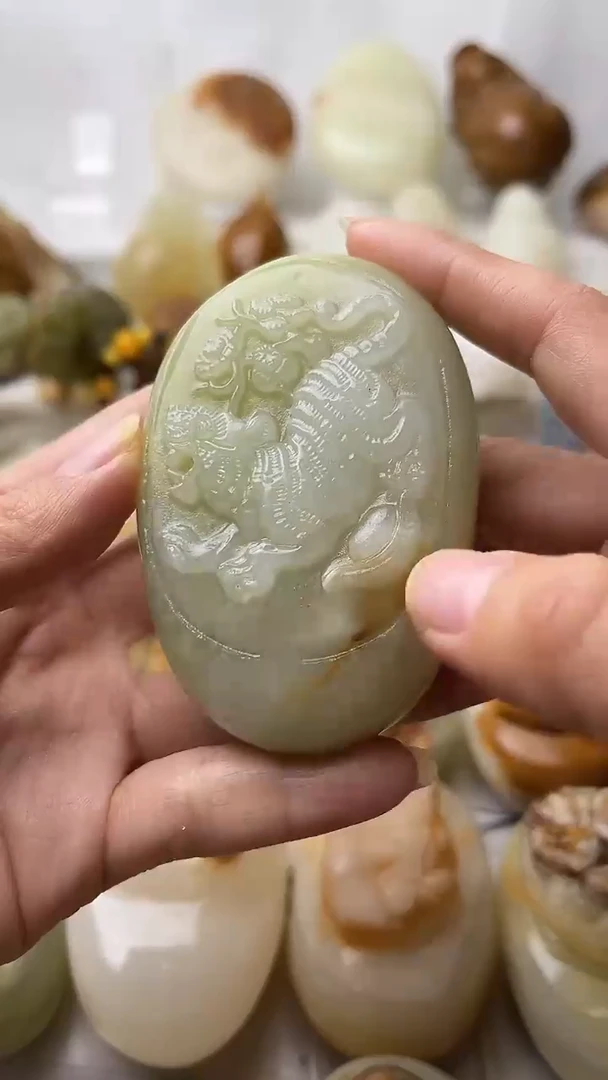 石材古青石棉纹正常不退换虎微瑕