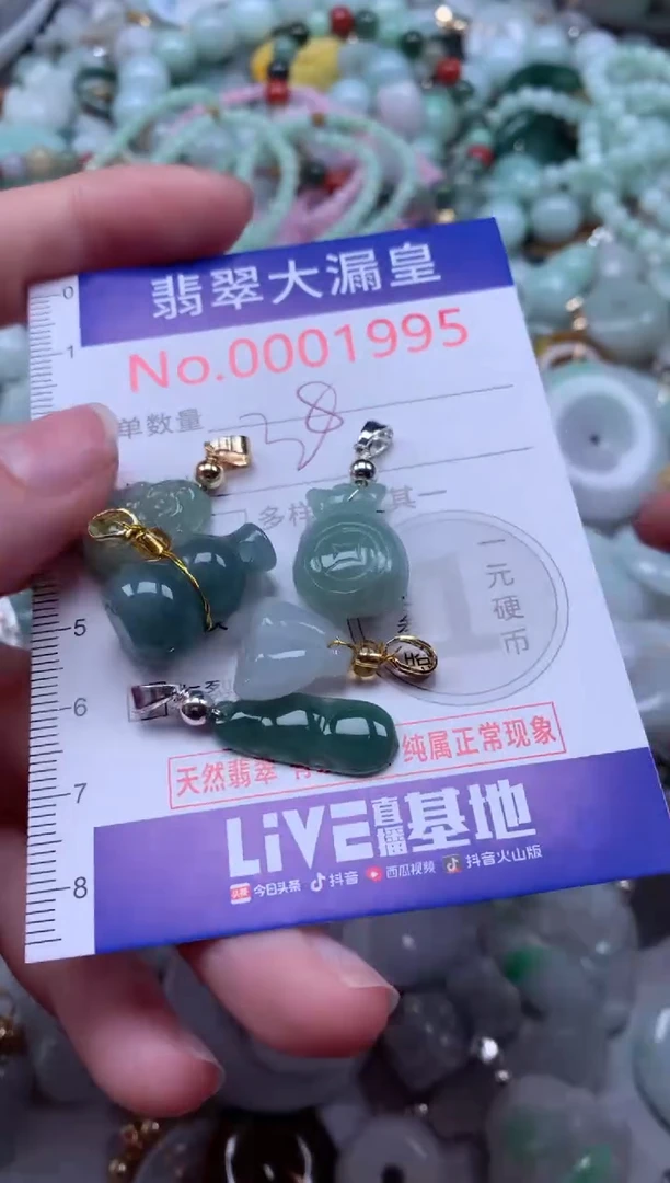 翡翠未镶嵌吊坠(不含链)1995