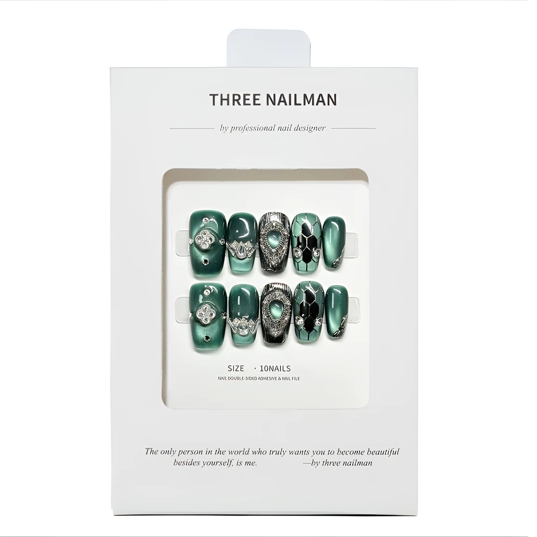 TN高定【绿灵宝格】锆石布契拉提重工高级质感气质气质显白穿戴甲