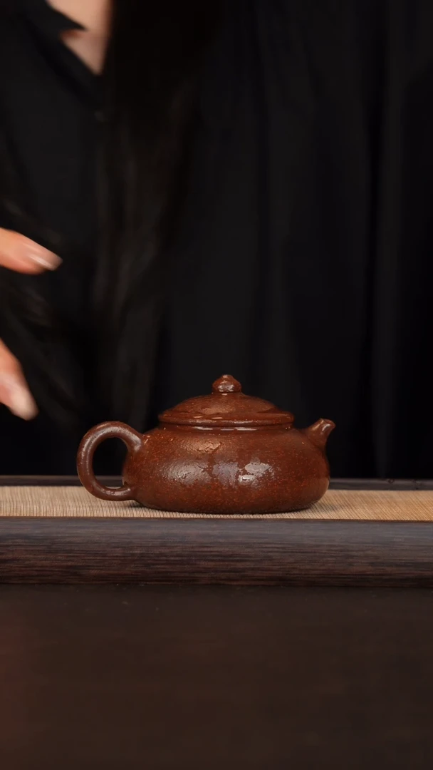 茶壶紫砂紫袍玉砂 寒江壶