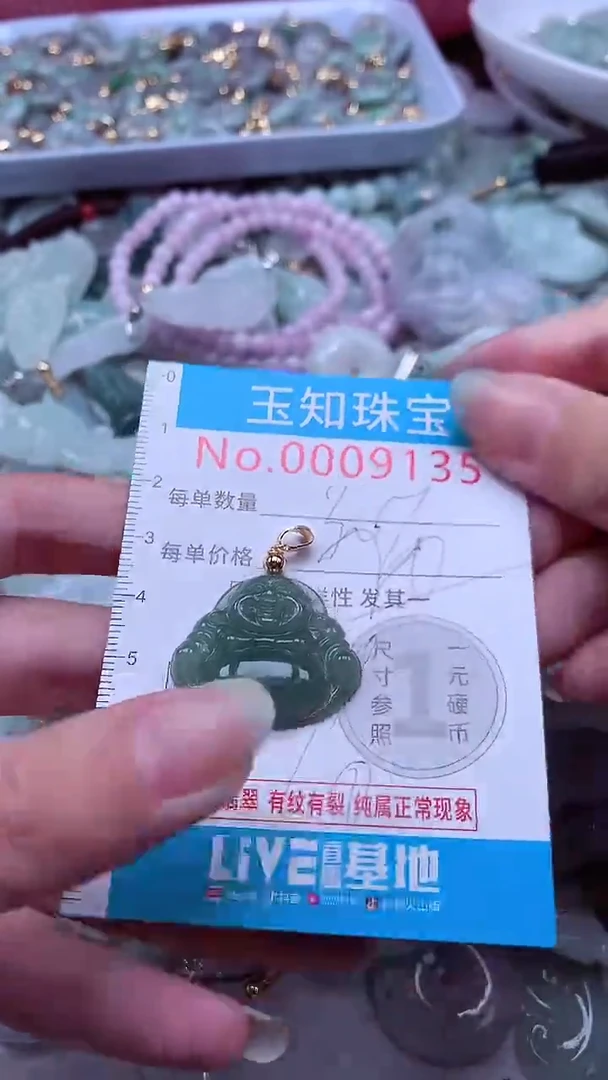 翡翠未镶嵌吊坠(不含链)9135