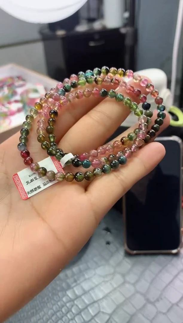 【闪购商品】碧玺手串未镶嵌多样性发一条