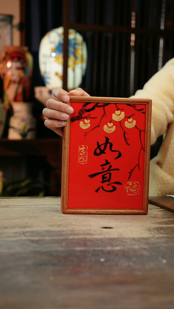 【闪购商品】瓷片景德镇纯手工釉下彩精品花瓶