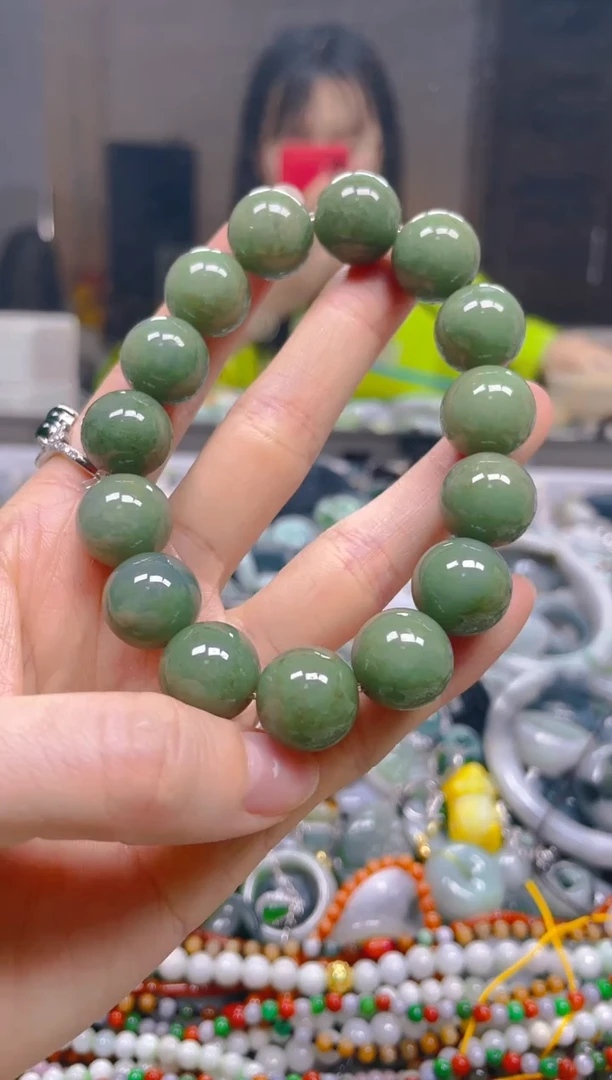 翡翠未镶嵌颈饰13MM/Z/翡翠A货一图一物