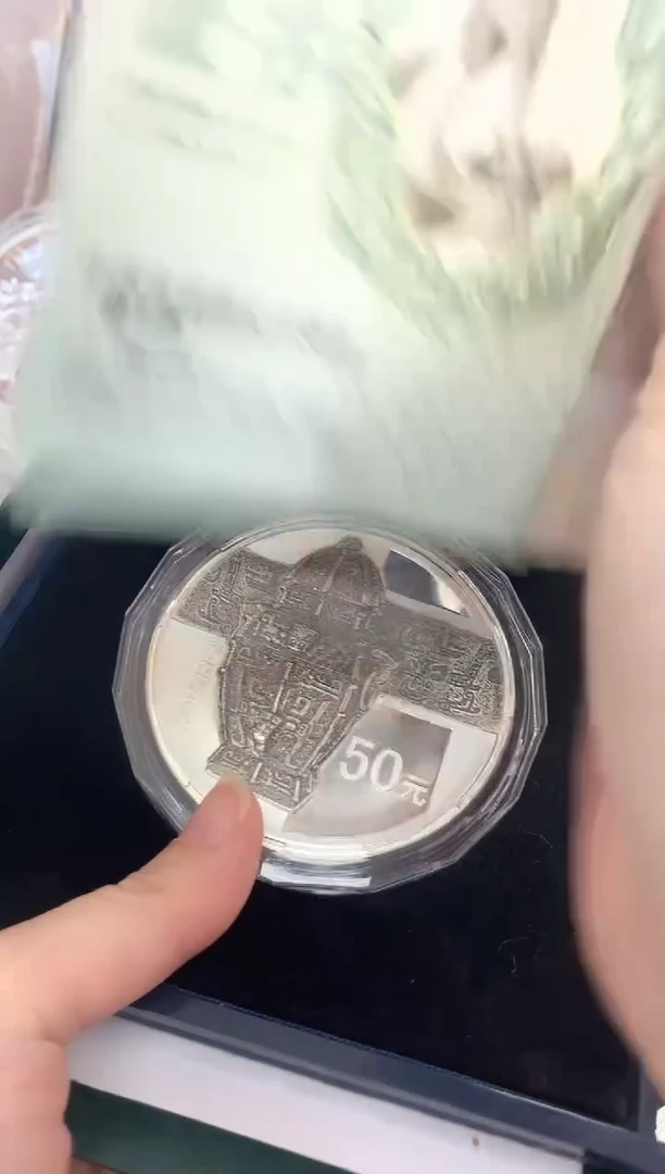 纯银演*li青铜器三组5盎司银币