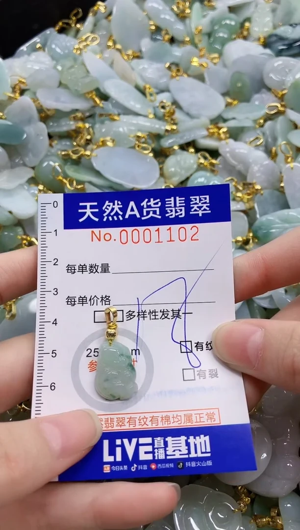 颈饰未镶嵌翡翠天然A货翡翠