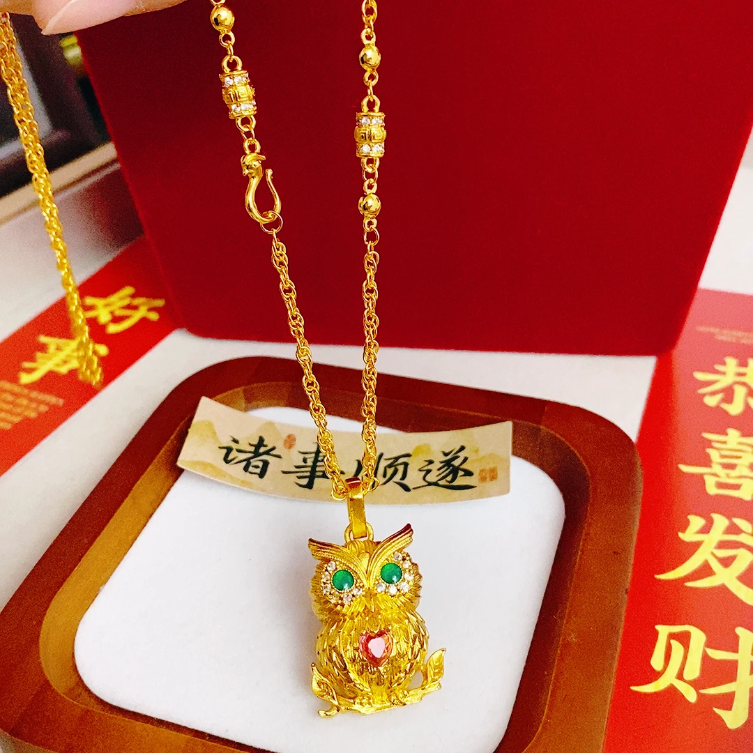 时尚百搭新猫头鹰套链