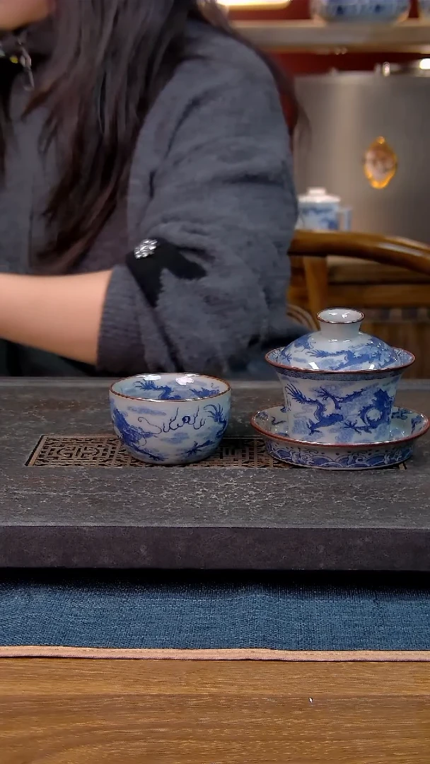 简装家用款2件套 老陶泥开片纹陶瓷茶具
