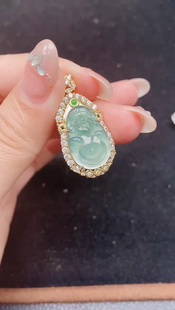 颈饰未镶嵌翡翠天然A货翡翠，保A保真