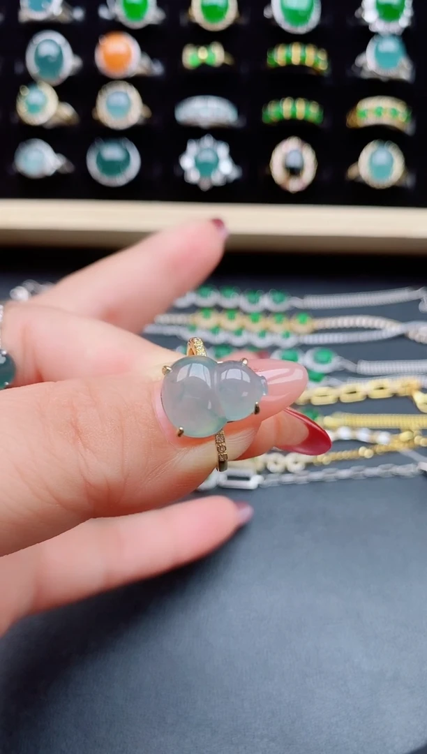 【闪购商品】翡翠戒指银S925镶嵌50805