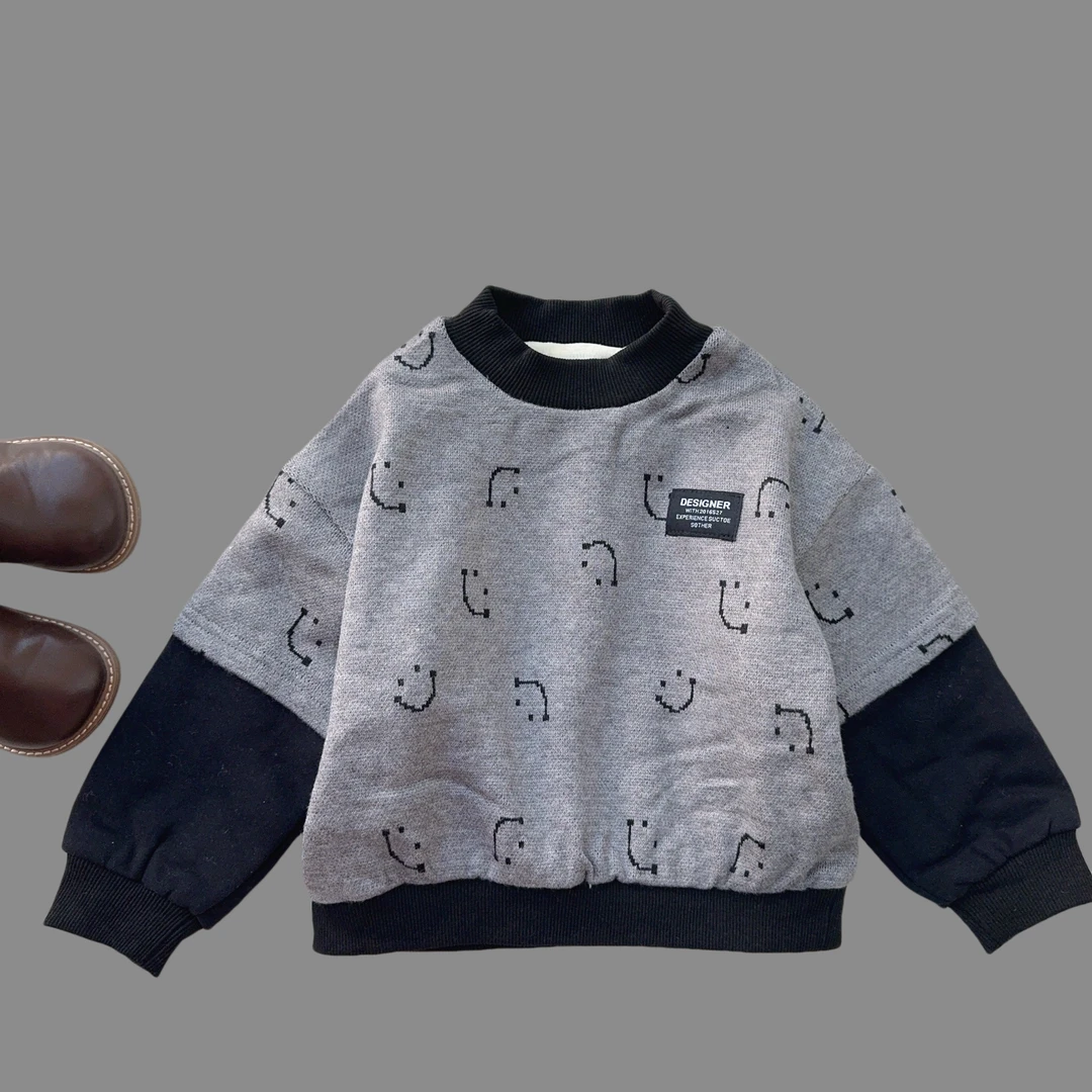 【高品质样衣】男童韩版冬季时尚休闲男童百搭卫衣-XY1508