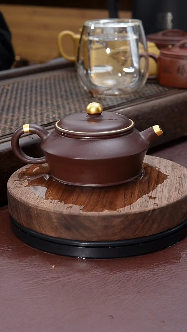 【闪购商品】紫砂茶壶描金曼舒紫砂壶