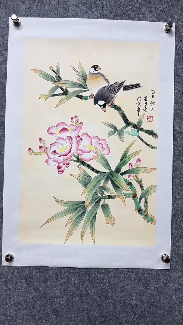 国画李Y夕-2.7P-花鸟