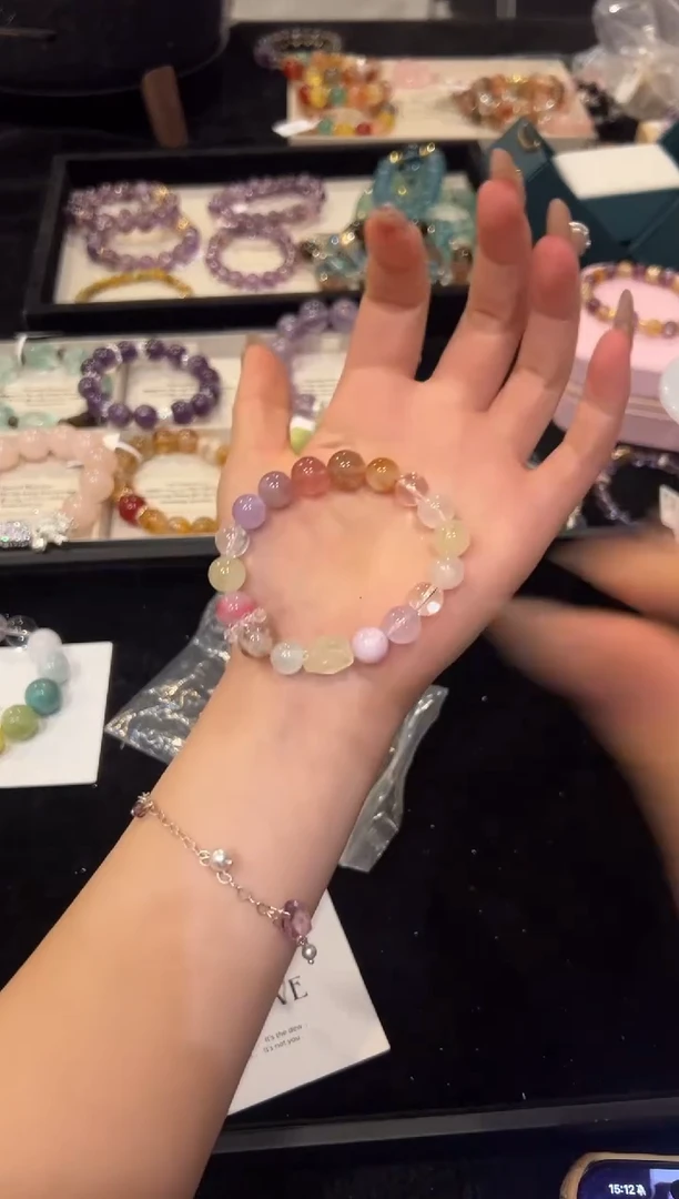 未镶嵌手链水晶多宝设计款手串