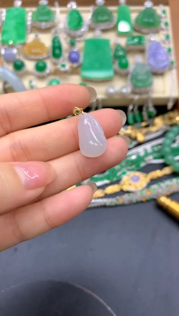 【闪购商品】翡翠颈饰18K金镶嵌29-中国好珍宝