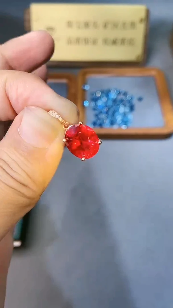 【闪购商品】红宝石颈饰银S925镶嵌354