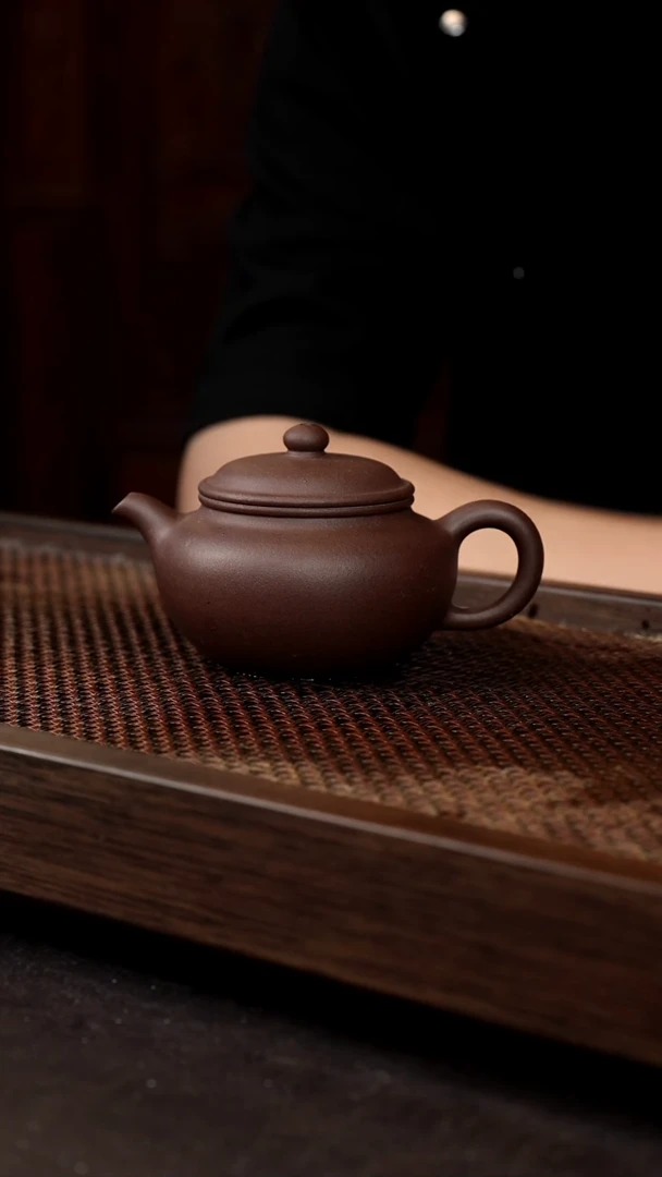 茶壶紫砂紫泥永福莲子