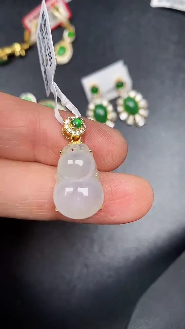 银S925镶嵌戒指翡翠4100