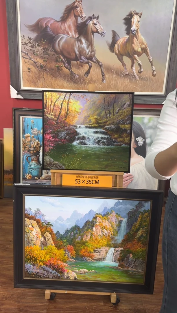 油画【23号】约53*35cm丨朝鲜原创纯手绘孤品油画丨顺丰包邮