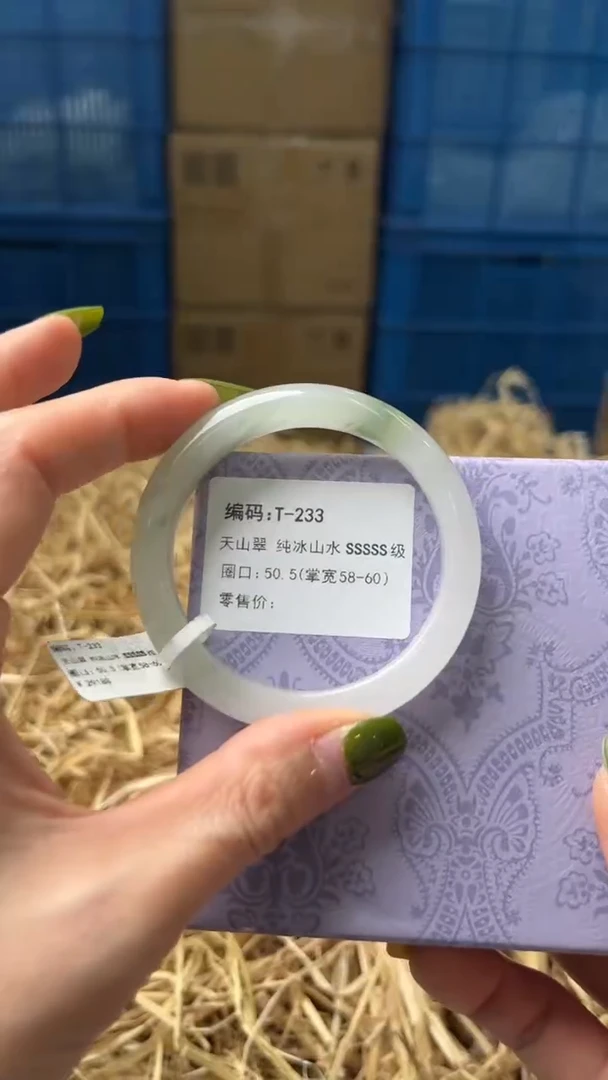 未镶嵌手镯石英质玉t233