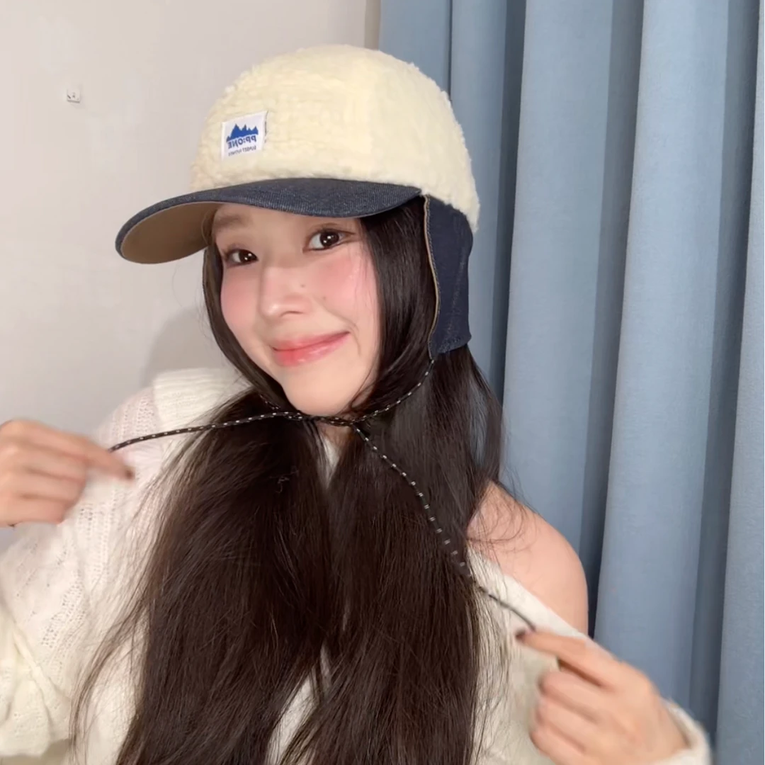 冬季棒球帽帽子休闲时尚加厚平檐雷锋帽鸭舌帽