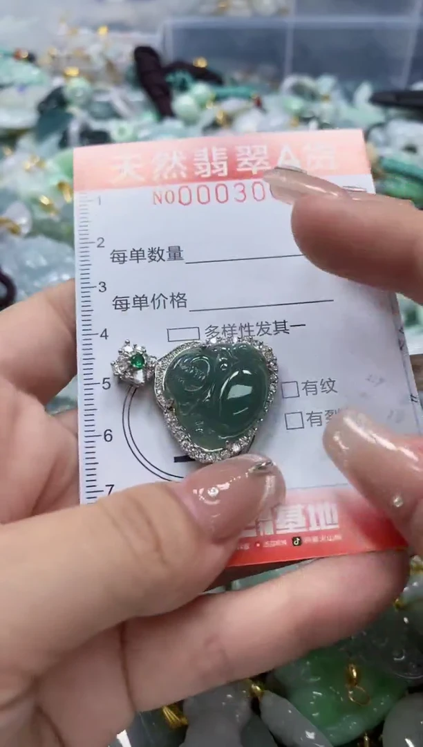 翡翠未镶嵌颈饰闪购0003006