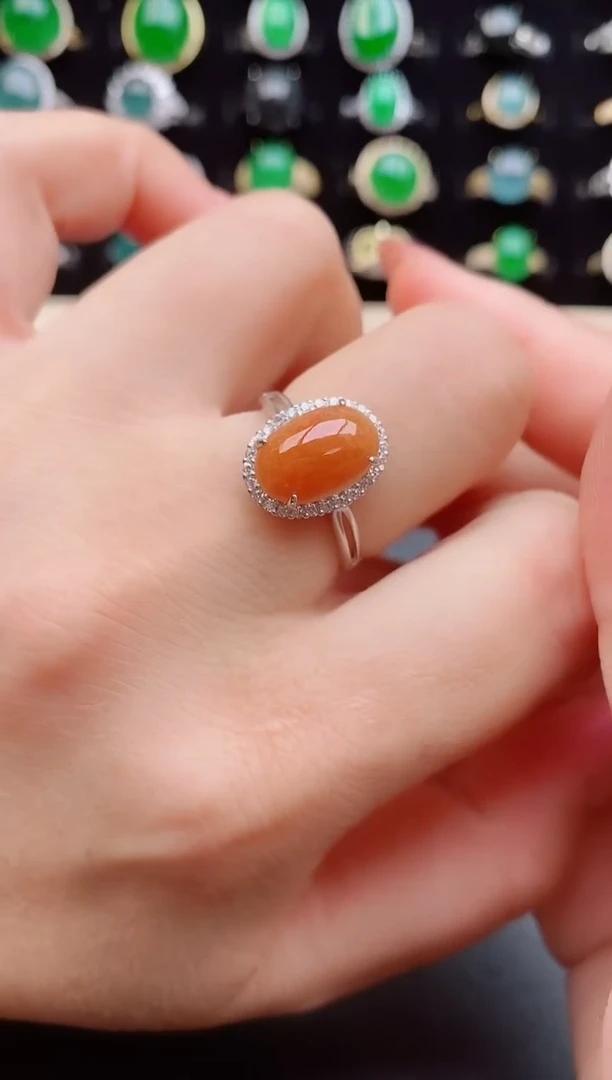 【闪购商品】翡翠戒指银S925镶嵌5080580