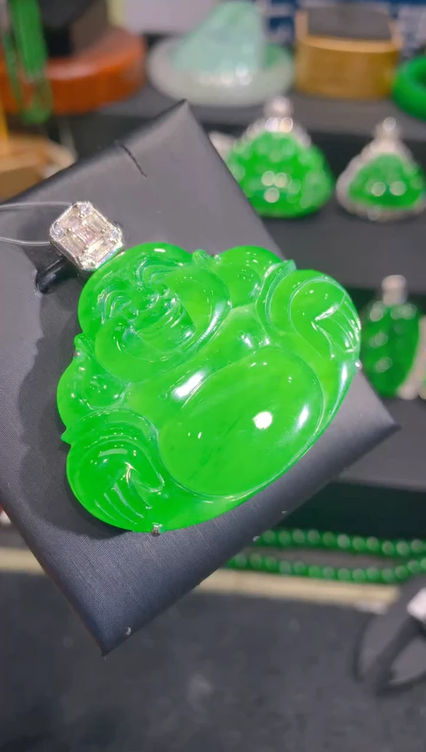 【闪购商品】翡翠颈饰银S925镶嵌58一季