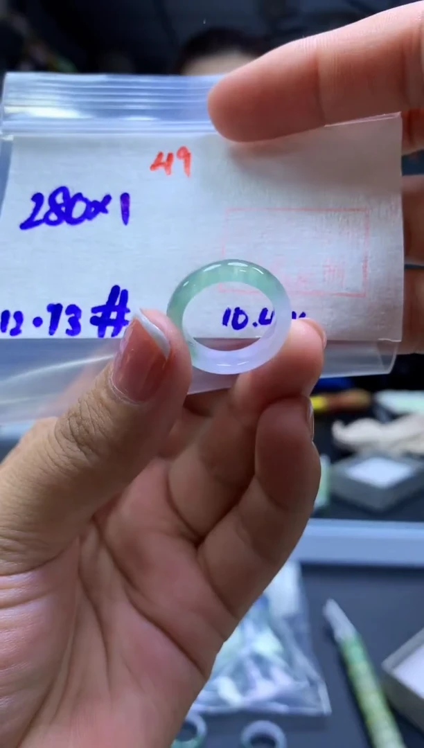 未镶嵌定制翡翠戒圈#280元-毛货需精细抛光