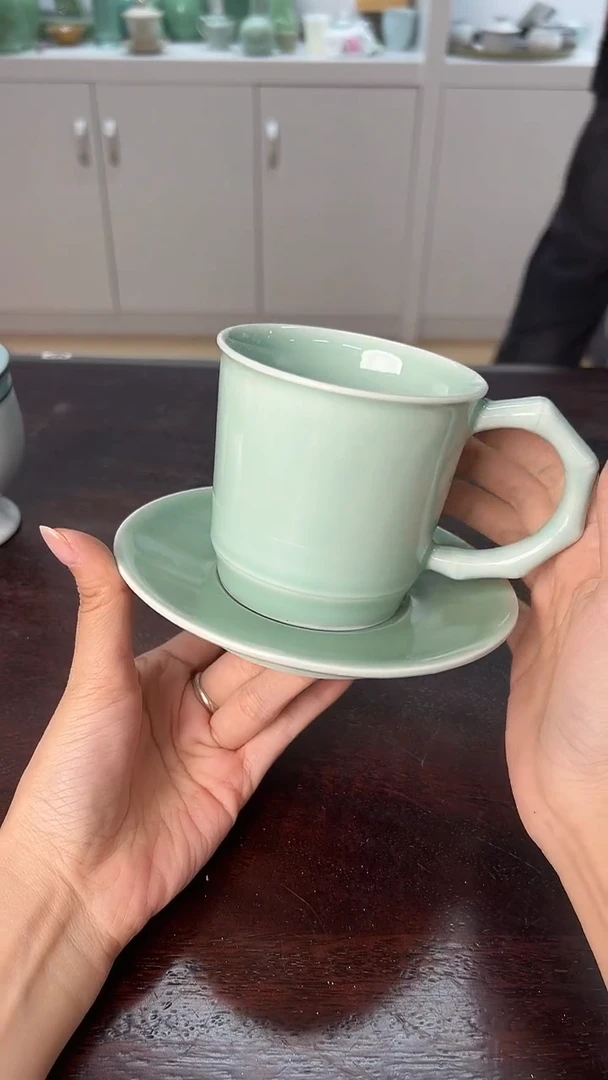 龙泉云间青瓷小米茶器