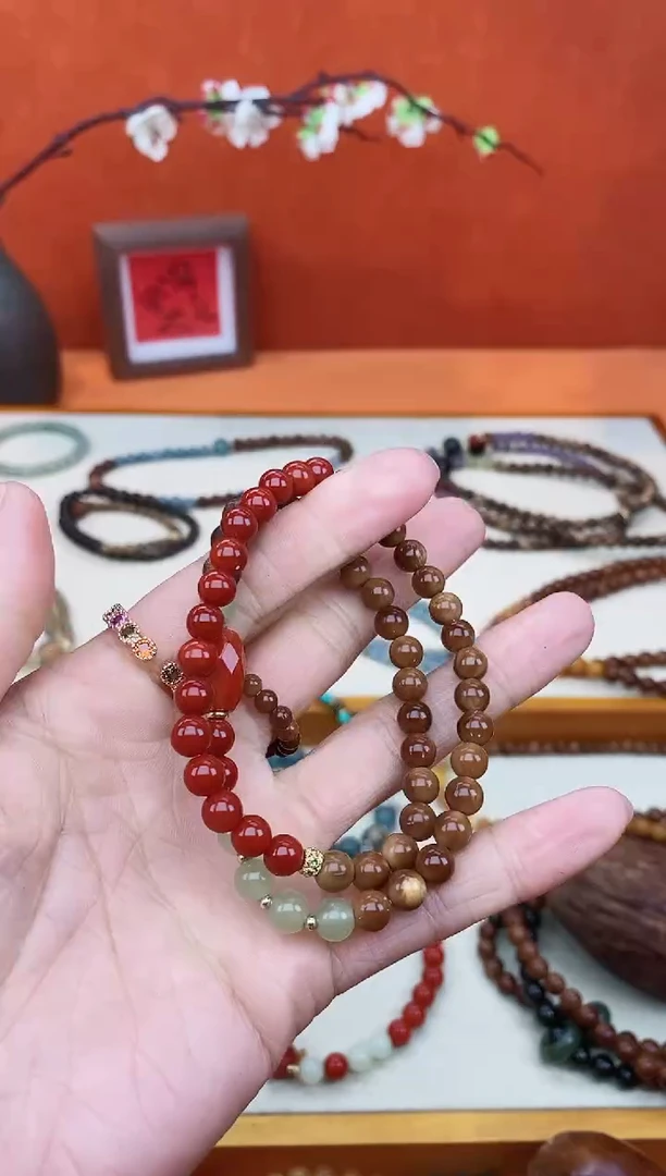 【闪购商品】库克手串未镶嵌菱形双圈06设计款