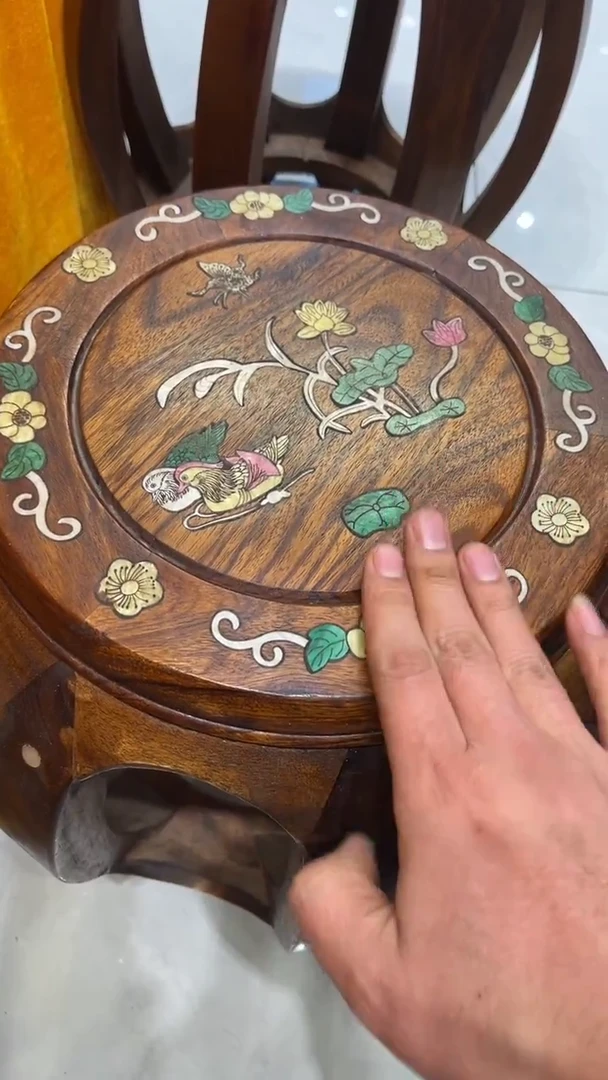 【闪购商品】木鸳鸯戏水鼓凳鼓凳矮