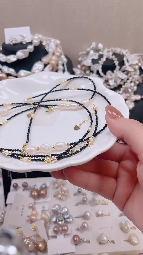 未镶嵌项链淡水珍珠【纯恬饰品】（多样性发货发一）