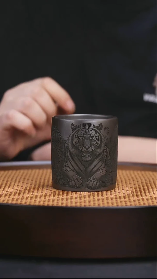 茶杯紫砂宜兴原矿紫砂