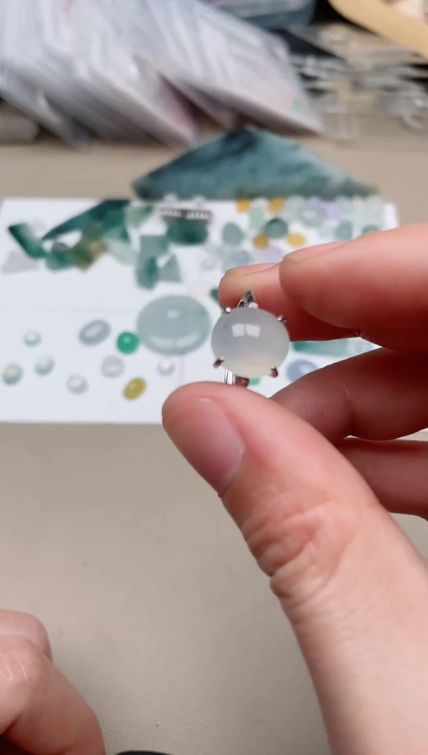 【闪购商品】翡翠戒指银S925镶嵌1000000013