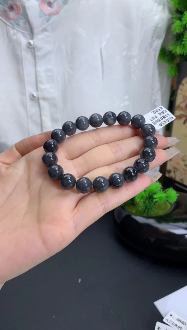 【闪购商品】翡翠手链未镶嵌卡9.9mm