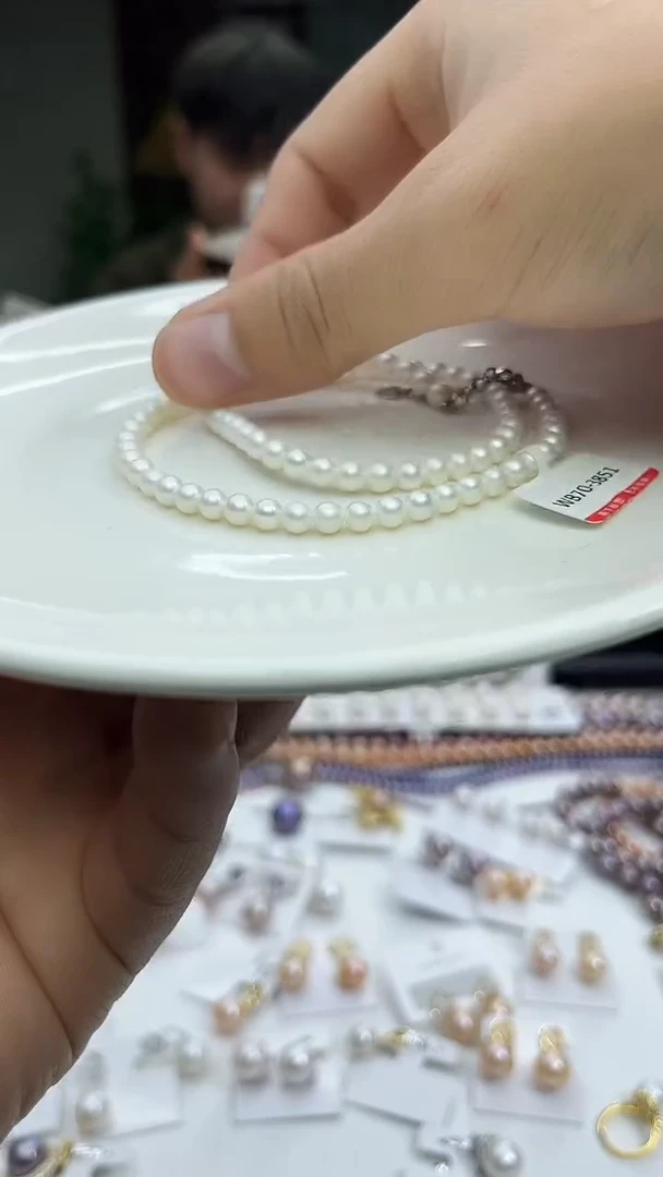 未镶嵌项链淡水珍珠白色系4-5mm